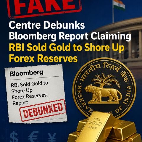 'Fake' Centre Debunks Bloomberg Report Claiming RBI Sold Gold to Shore Up Forex Reserves