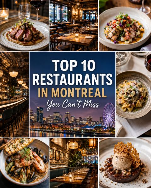 Top 10 Restaurants in Montreal You Can't Miss