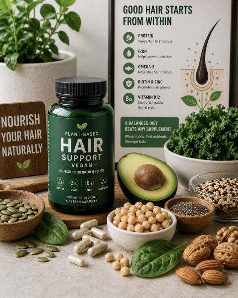Vegan Hair Supplements That Actually Work